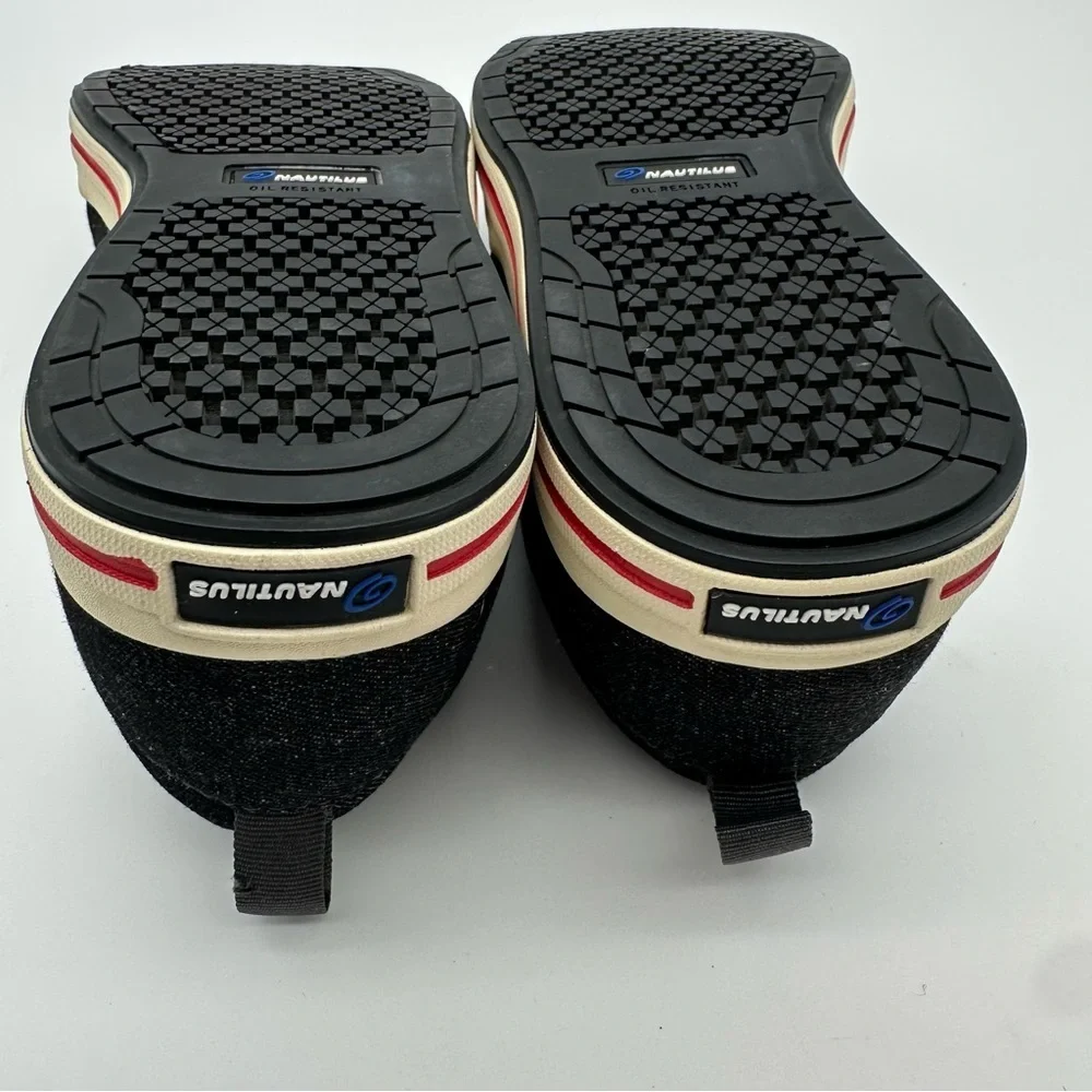 Nautilus Westside Black Denim Slip-On Safety Sneakers